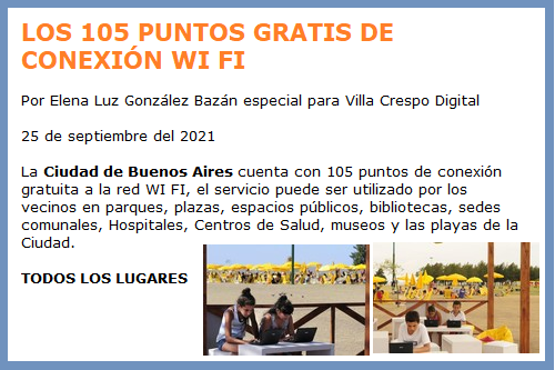 105 LUGARES WIFI GTATIS